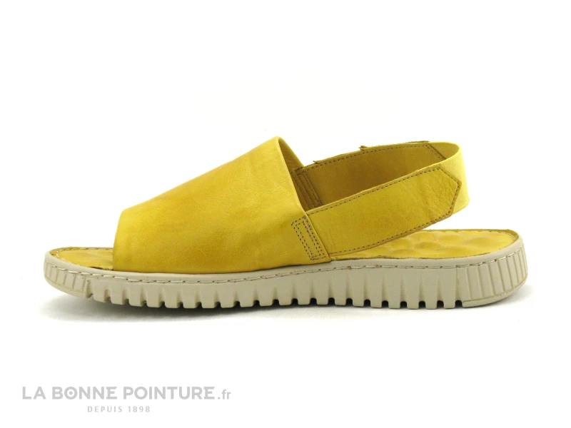Karyoka MICK Jaune - Sandale Femme Cuir Jaune - Image 3