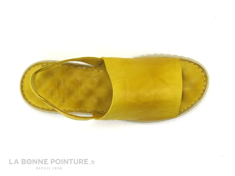 Karyoka MICK Jaune - Sandale Femme Cuir Jaune - Image 6