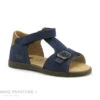 Bopy RAFIN Marine - Nu-pieds BEBE Cuir Bleu Marine