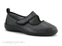 Podowell Fargeot TARZAN Gris - Chausson Ballerine Velcro