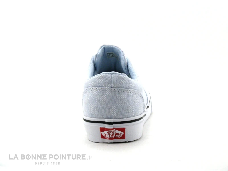 Vans DOHENY Bleu Clair - VN0A3MVZ3QN1 - Basket Toile Damier - Lacets - Image 4