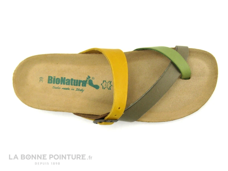 Bionatura 12A456 Kaki - Tong Compensee Femme - Image 5