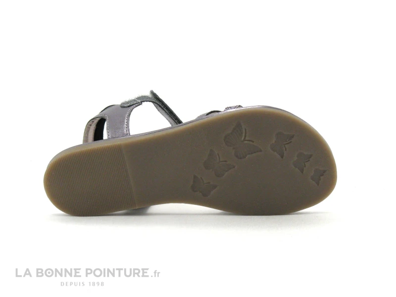 Mod8 PARADIS Gris Pewter - Sandale Fille Gris Metal - Bride Salome - Image 4