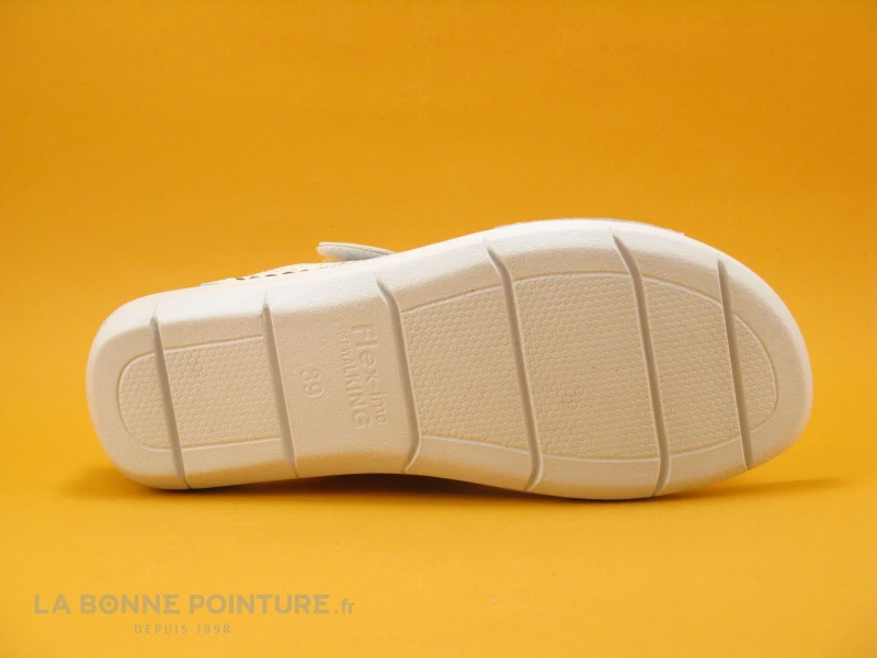 Morans MELIANDE Blanc Python - Dessus Perles - Mule Femme - Image 4